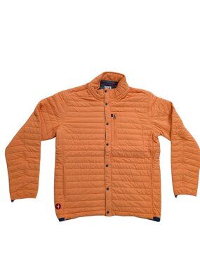 NWOT Relwen Windzip Jacket Large Citrus Orange Huckberry Insulated Puffer Coat L